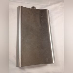 64 Oz Stainless Steel Silver Flask
